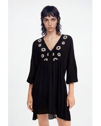 Desigual - Short Tunic Dress, Viscose - Lyst