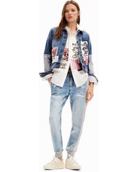 Desigual - Disney's Mickey Mouse jogger Jeans - Lyst