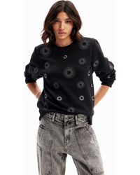 Desigual - Geometric Embroidery Sweatshirt - Lyst
