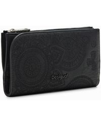 Desigual - Large Embroidered Wallet - Lyst