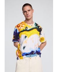 Desigual - Cosmos Print T-Shirt, Cotton - Lyst