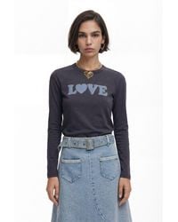 Desigual - Love T-Shirt, Cotton - Lyst