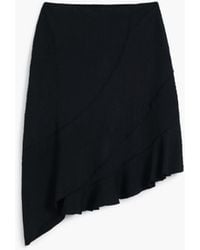Desigual - Asymmetric Texture Skirt, Polyester - Lyst