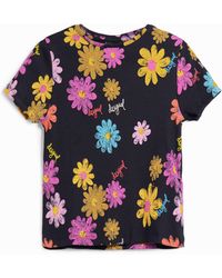 Desigual - Short-Sleeve Floral T-Shirt - Lyst