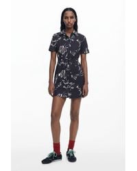 Desigual - Printed Short Dress, Cotton - Lyst