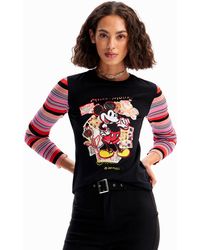 Desigual - Slim Mickey Mouse T-shirt - Lyst