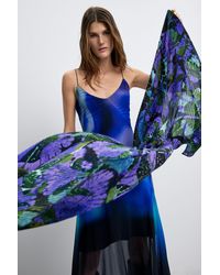 Desigual - Long Pleated Foulard M. C. Lacroix, Polyester - Lyst
