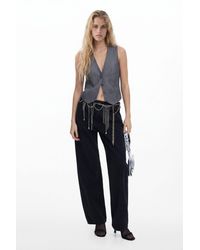 Desigual - Sleeveless Button-Front Vest - Lyst