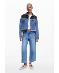 Desigual - Mickey Culotte Jeans - Lyst