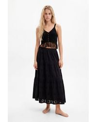 Desigual - Crochet Crop Top, Cotton - Lyst