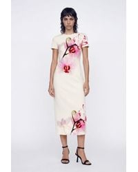 Desigual - M. Christian Lacroix Orchid Midi Dress - Lyst