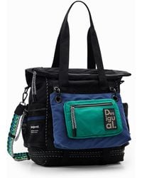 Desigual - Large Multi-Position Nylon Backpack, Polyester - Lyst