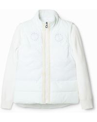 Desigual - Slim Short Jacket Textures - Lyst