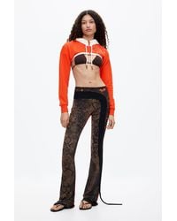 Desigual - Ottolinger Animal Print Flare Pants, Polyester - Lyst
