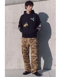 Desigual - Sudadera Capucha Bordada, Algodon, Negro - Lyst