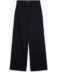 Desigual - Straight Plain Tailor Trousers - Lyst