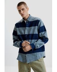 Desigual - Striped Denim Shirt, Cotton - Lyst
