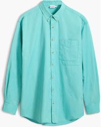 Desigual - Chemise À Manches Longues En Coton, Homme, Coton, Vert - Lyst