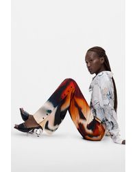 Desigual - Long Printed Trousers, Viscose - Lyst
