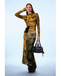 Desigual - Long Printed Skirt, Viscose - Lyst