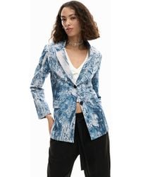 Desigual - Blazer Photography, Cotton - Lyst