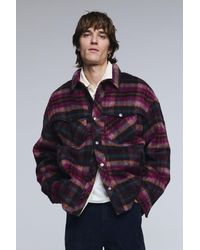 Desigual - Checked Jacket With Pockets - Lyst