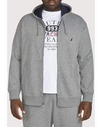 Nautica - Big & Tall Full-Zip Fleece Hoodie - Lyst