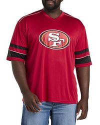 Nfl - Big & Tall V-Neck Team T-Shirt - Lyst