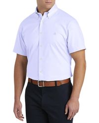 Brooks Brothers - Big & Tall Non-Iron Solid Oxford Sport Shirt - Lyst