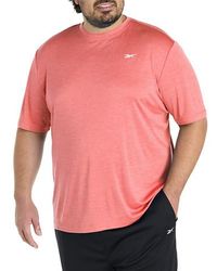 Reebok - Big & Tall Id Train Melange Performance Tee - Lyst