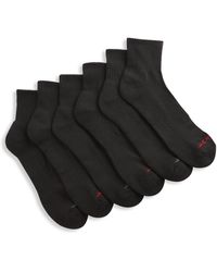 Reebok - Big & Tall Vector 6-pk Quarter-top Socks - Lyst