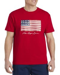 Polo Ralph Lauren - Big & Tall American Flag Graphic Tee - Lyst