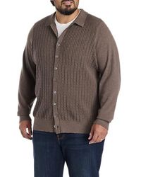 Brooks Brothers - Big & Tall Cardi Cable Cardigan - Lyst