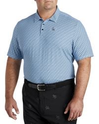 Original Penguin - Big & Tall Heritage Micro-geometric Golf Polo Shirt - Lyst