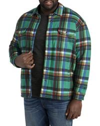 Polo Ralph Lauren - Big & Tall Quilted Plaid Fleece Shirt Jacket - Lyst