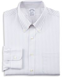 Brooks Brothers - Big & Tall Non-iron Framed Striped Dress Shirt - Lyst