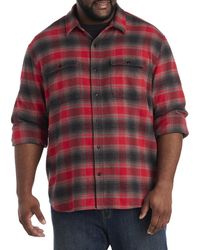 Lucky Brand - Big & Tall Plaid Flannel Sport Shirt - Lyst