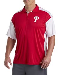 MLB - Big & Tall Colorblocked Performance Polo Shirt - Lyst