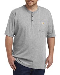 Carhartt - Big & Tall Workwear Short-sleeve Henley Shirt - Lyst