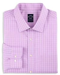 Brooks Brothers - Big & Tall Non-Iron Tonal Glen Plaid Dress Shirt - Lyst