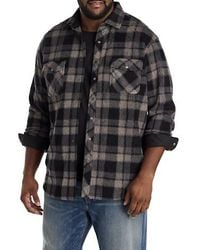 O'neill Sportswear - Big & Tall Glacier Plaid Superfleece Flannel Shirt Jacket - Lyst