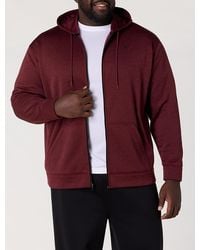 Reebok - Big & Tall Performance Zip-Front Hoodie - Lyst
