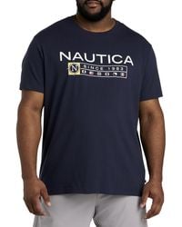 Nautica - Big & Tall Logo Graphic Tee - Lyst