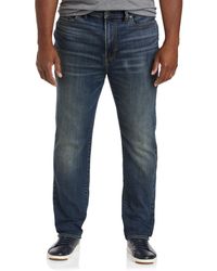Lucky Brand Big & Tall Lucky Tapered-fit Stretch Jeans - Blue
