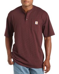 Carhartt - Big & Tall Workwear Short-sleeve Henley Shirt - Lyst