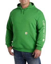Carhartt - Big & Tall Midweight Logo-sleeve Hooded Sweatshirt - Lyst