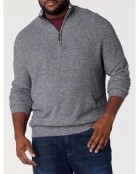 Nautica - Big & Tall Marled 1/4-Zip Pullover Shirt - Lyst