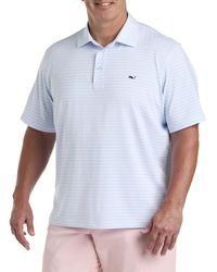 Vineyard Vines - Big & Tall St. Jean Tricolor Stripe Sankaty Performance Polo Shirt - Lyst