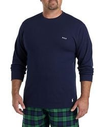 Polo Ralph Lauren - Big & Tall Script Waffle-Knit Sleep Top - Lyst