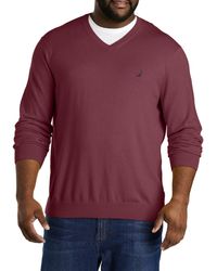 Nautica - Big & Tall Navtech V-neck Sweater - Lyst